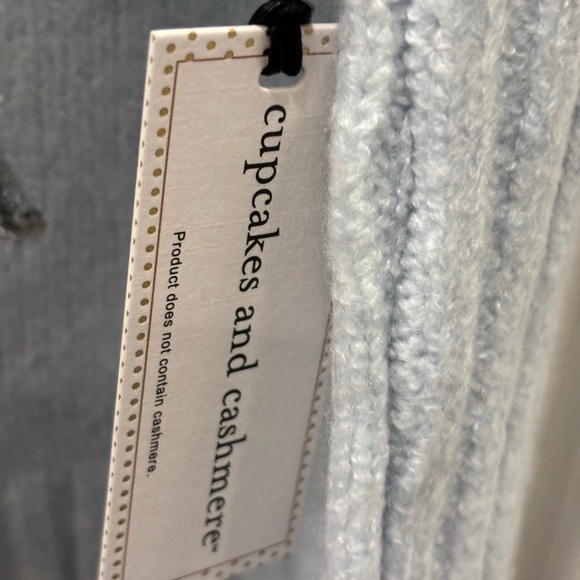 NWT cupcakes & cashmere Light Blue Cowl Neck Sweater - XL - Picture 6 of 7